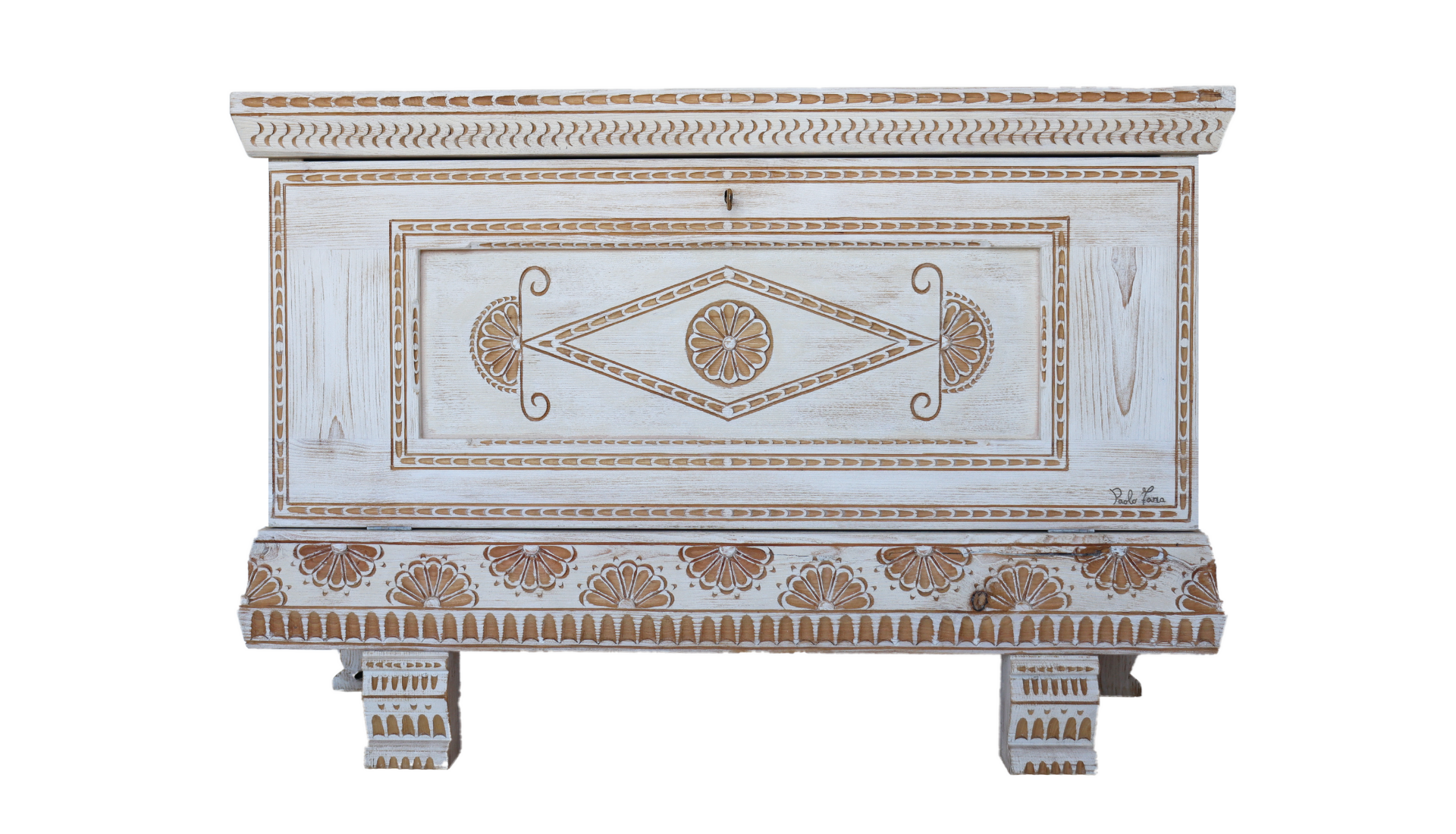 Cassapanca Sarda "Bianca"