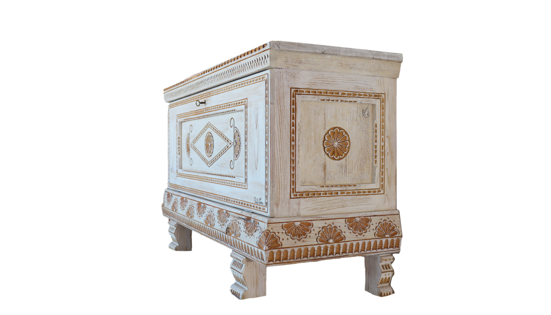 Cassapanca Sarda "Bianca"