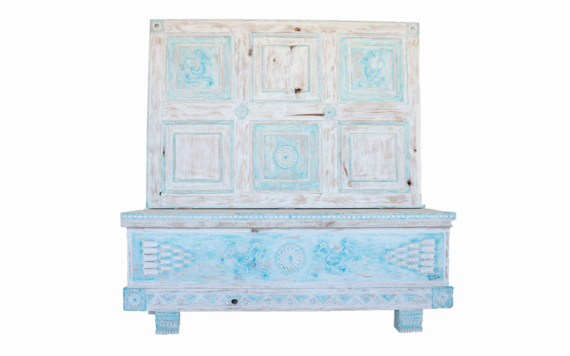 Cassapanca divano letto "Pavoncella"