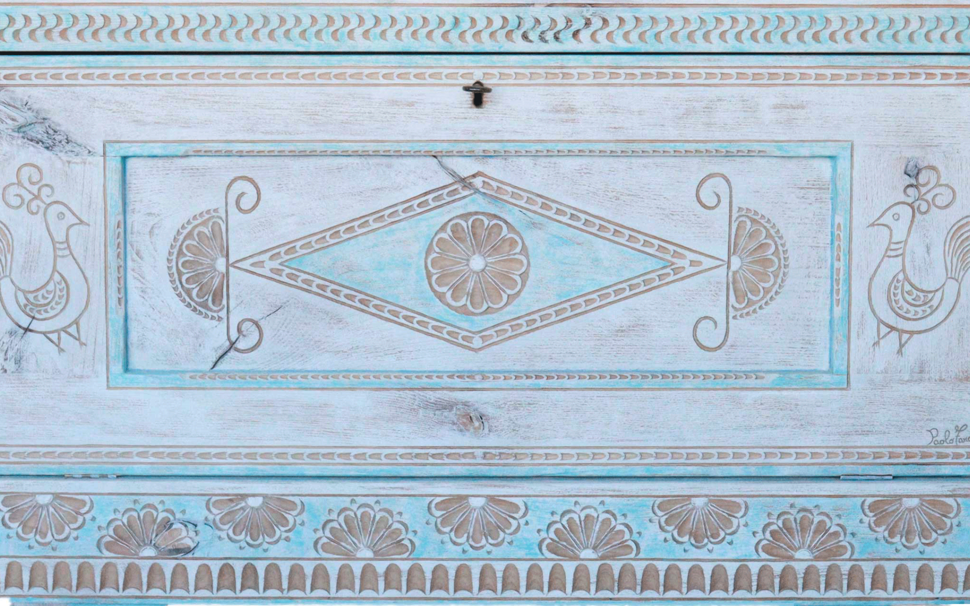 Cassapanca "Acquamarina"